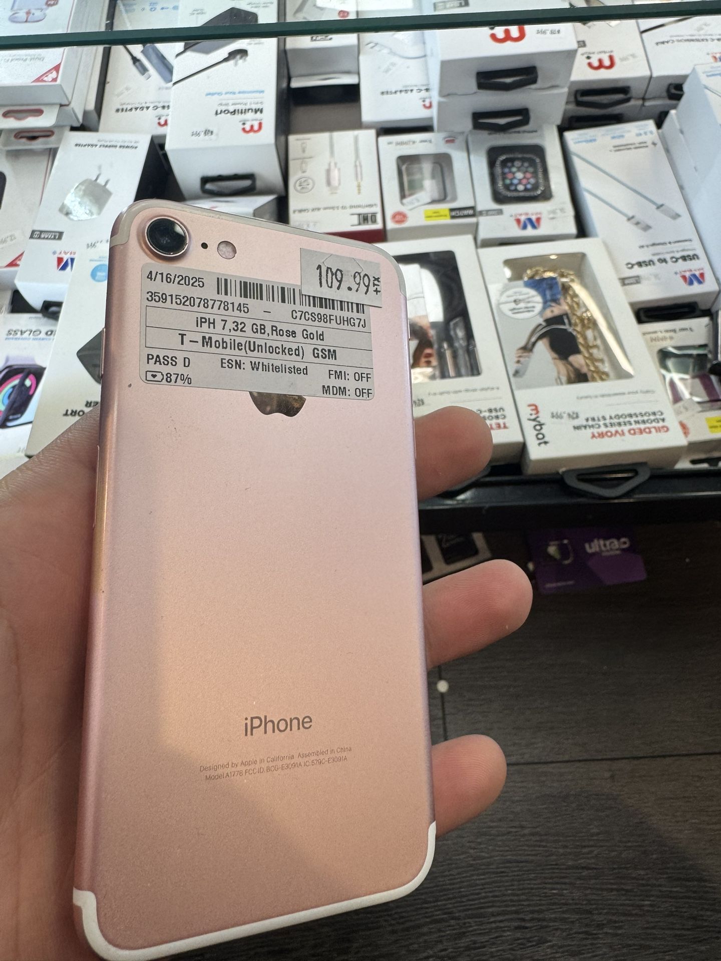 Iphone 7 Carrier Unlocked 87% Battery Health