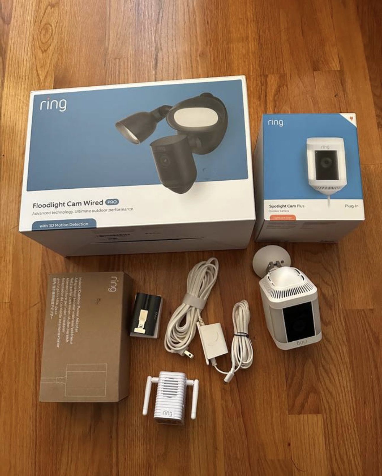 Ring Spotlight - Floodlight Cam Pro Surveillance Security - Camera 2Ways 2Talk Indoor Outdoor WIFI - Price Various Based On Model