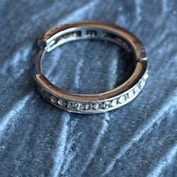 White Gold Diamond Earring 