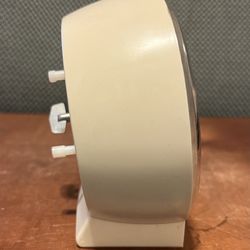 Vintage White Westclox Alarm Clock