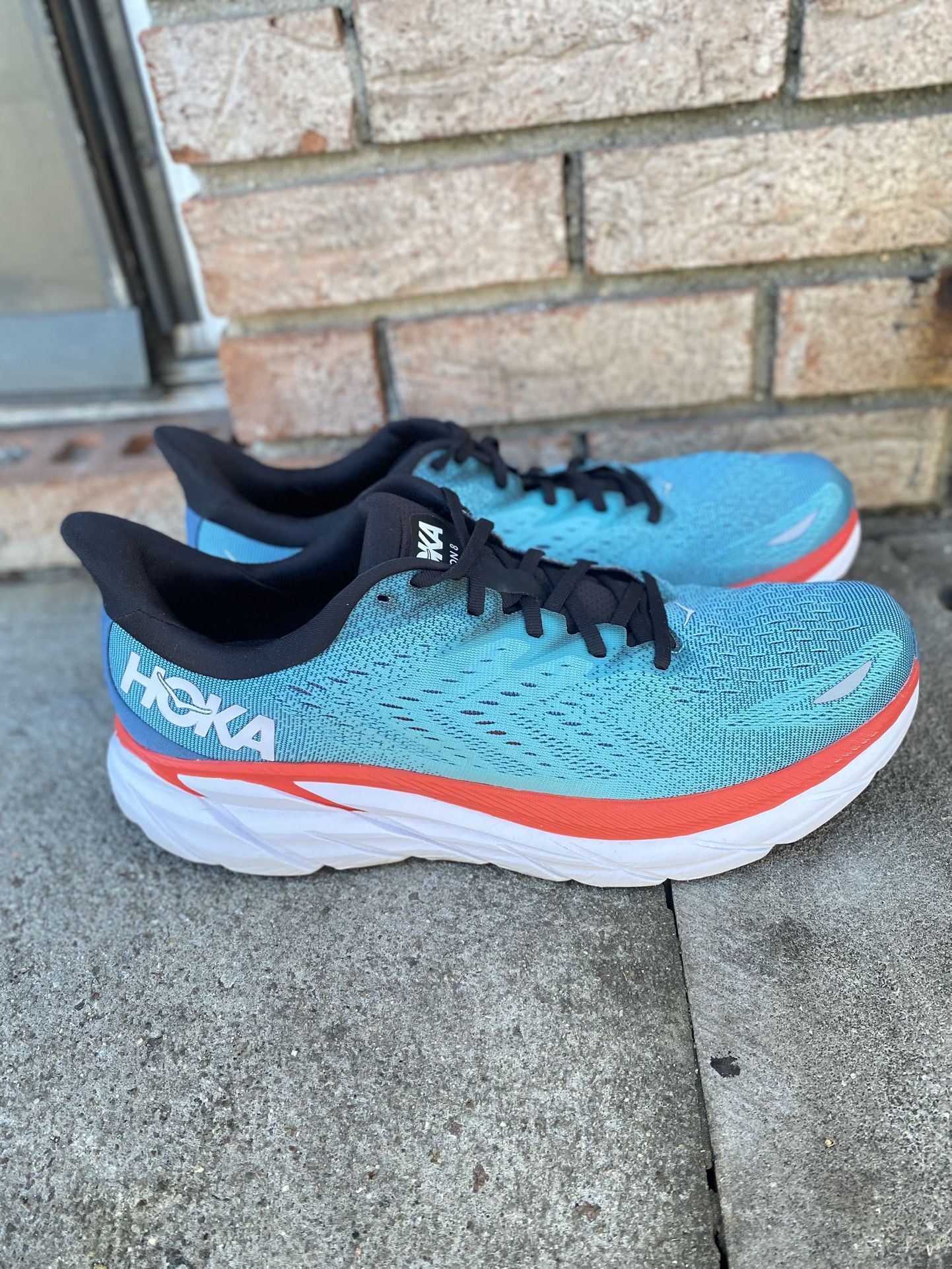 Hoka One One HOKA Clifton 8 Real Teal Running Shoes Men’s 13
