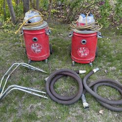 Two Commercial Milwaukee Shop Vacs