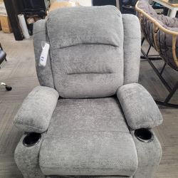 Power Recliner Chair with Cupholder & Side Pocket,Electric Reclining Chair for Adults,Adjustable Home Theater Seating Lounge,Recliners for Living Room
