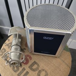 Studio Microphone Bundle With Pot Filter, Stand And Vocal Shield 