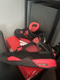 Red thunder Jordan 4s