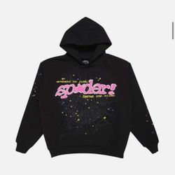 Spider Hoodie Black And Pink V2-Vendor