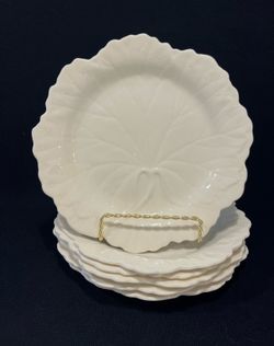 Vintage 1960’s Wedgwood of Etruria Embossed Ceramic Luncheon Plates Set of 6