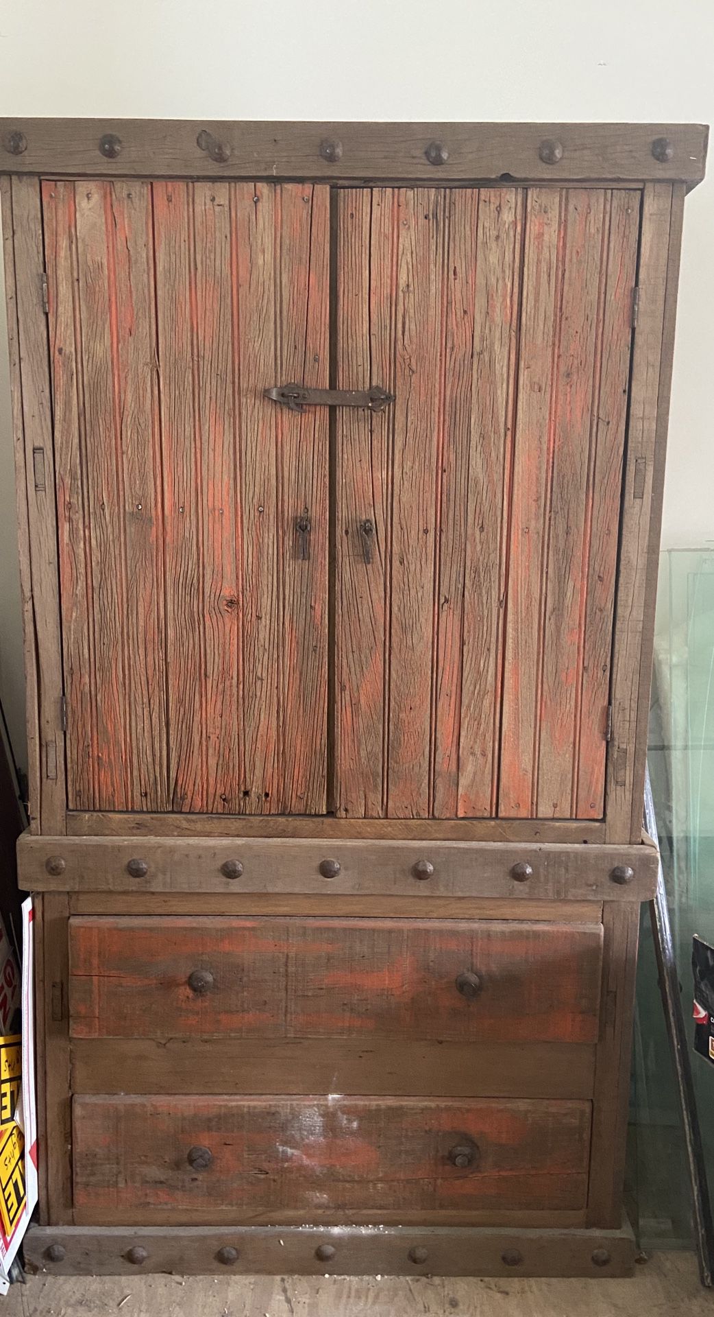 Wood rustic Armoire