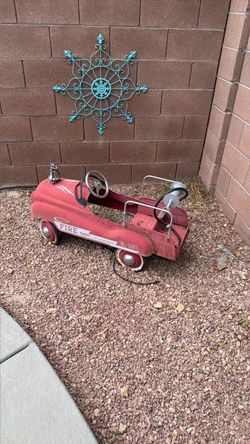 Vintage Fire Dept Jet Flow Drive Pedal Car