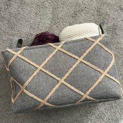 New Pale Green Basket / Tote - Home Organizing