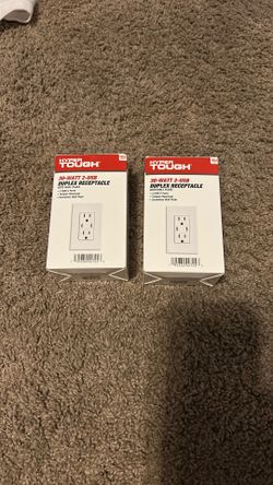 30-Watt Wall Receptacles with 2 USB-C Ports each