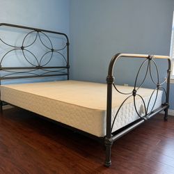 Black Metallic Queen Bed Frame 