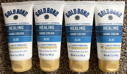 NEW Lot of 4 Gold Bond Ultimate Healing Hand Cream 3 Oz Lasts Thru Handwashing!   —Brand: Gold Bond  —Special Feature: Hypoallergenic  —Active Ingredi