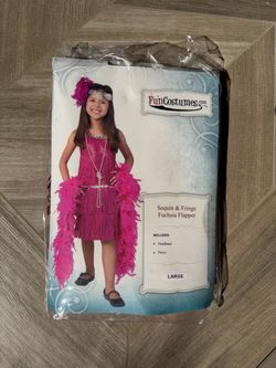 Girls 1920s flapper costume size large