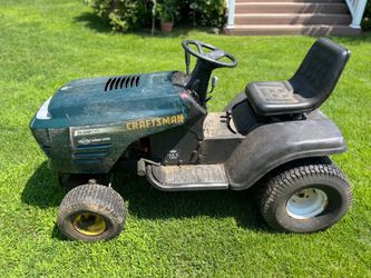 Craftsman 15hp Lawntractor NO DECK Hauler STARTS RUNS DRIVES Good transmission Tires hold air for a week Good steering Good high back seat Weak batte