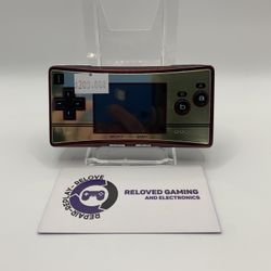 Nintendo Gameboy Micro 20th Anniversary Mario Edition Handheld Console 