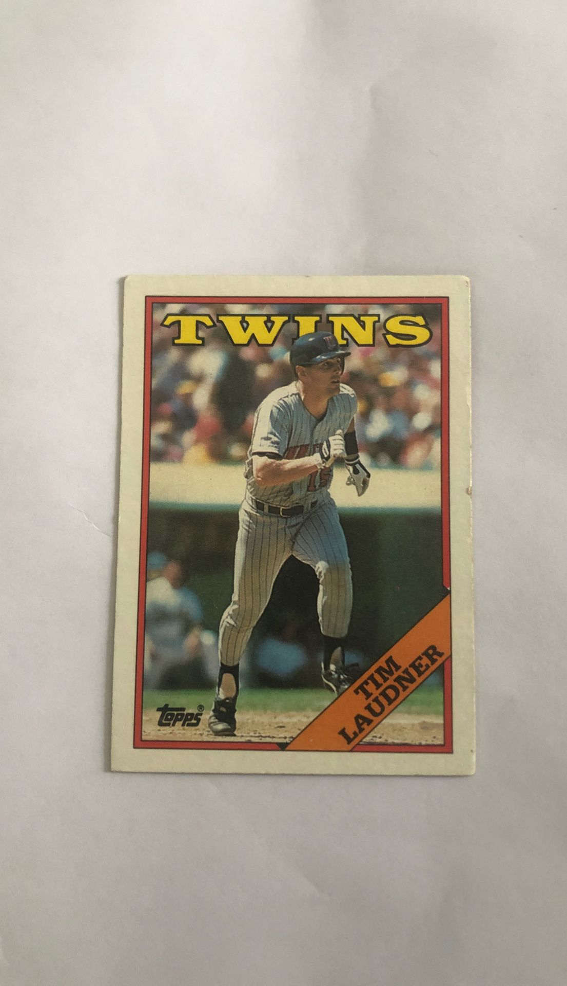 Collector Card -Topps - Twins - Tim Laudner