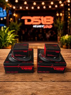 DS18 PRO-X6.4BM SPEAKERS & A PAIR OF PRO-TWN1 TWEETERS