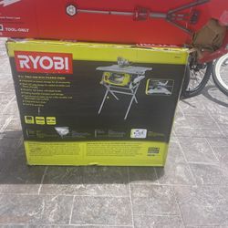 Ryobi 10” In Table Saw With Folding Stand Open Box 
