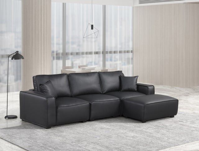 Columbia Black Sectional