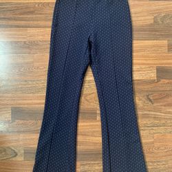 Classic Concepts Pants Womens. size Smalldark blue/White Pull On Bootcut Stretch
