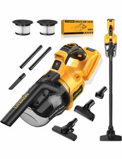 Open box-LITEKON Cordless Vacuum Compatible with 𝗗𝗘-𝗪𝗔𝗟𝗧 20V Max Battery (No Battery)