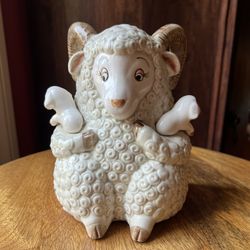 Vintage Porcelain Mama Ram 