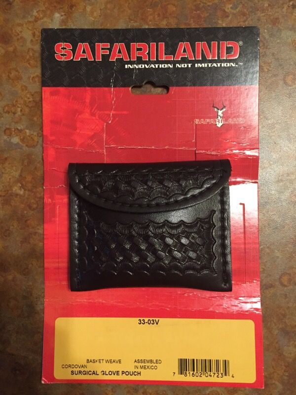 Safariland surgical glove pouch basket weave