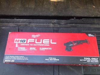 Brand new M18 FUEL18V Lithium-Ion Brushless Cordless 15MM DA Polisher (Tool-Only