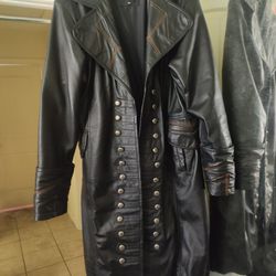 Brand New Leather Pirate Larp Cosplay Jacket