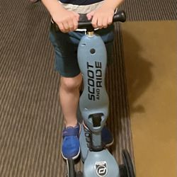 Scoot & Ride 2-in-1 Ride-On & Stand Kids Scooter