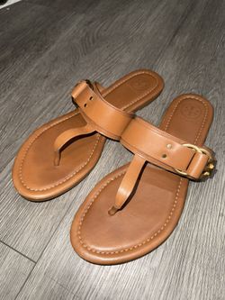 Tory Burch Brown Marsden Flat Thong Size 7.5