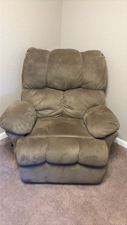 Tan Microfiber Oversized Recliner Chair