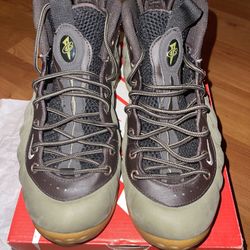 Olive Foamposites 9.5/10 Brand New 