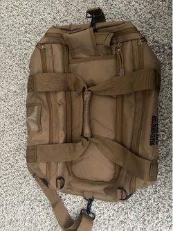 Washington National Guard Duffle Backpack Coyote Brown