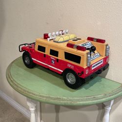 Vintage Tonka, hummer, fire truck, sirens lights, light up
