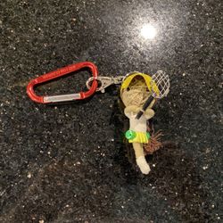 Kamibashi Ace Tennis Player with Long Hair 3” String Doll KeyChain Handbag Charm