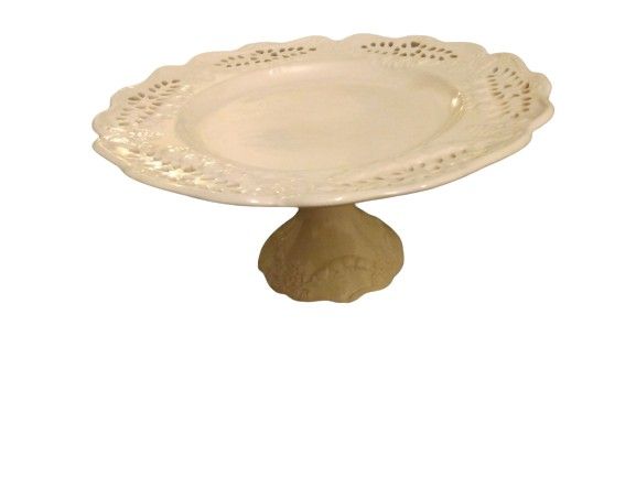 Vtg Grace's Teaware Pedestal Cake Plate