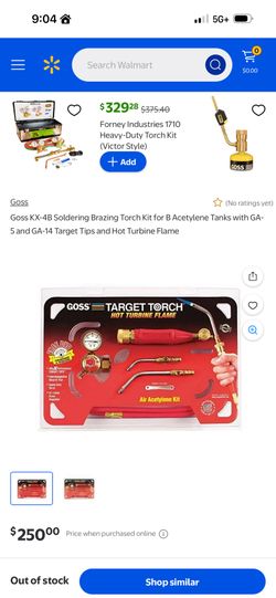 Goss Soldering And Blazing Torch Kits New 
