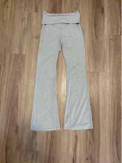 Fold over flare leggings