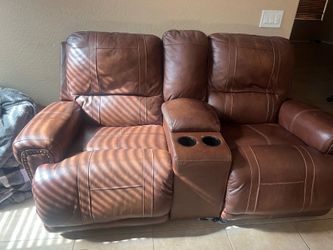 Leather couches excellent condition