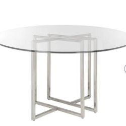 Glass Top Dining Table 