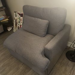 Large Grey Recliner