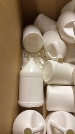 White HDPE Plastic Jugs Bulk Lot