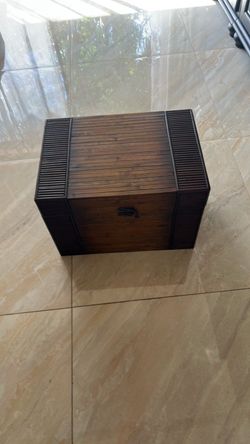 Decorative Wooden Storage Box with Latch
