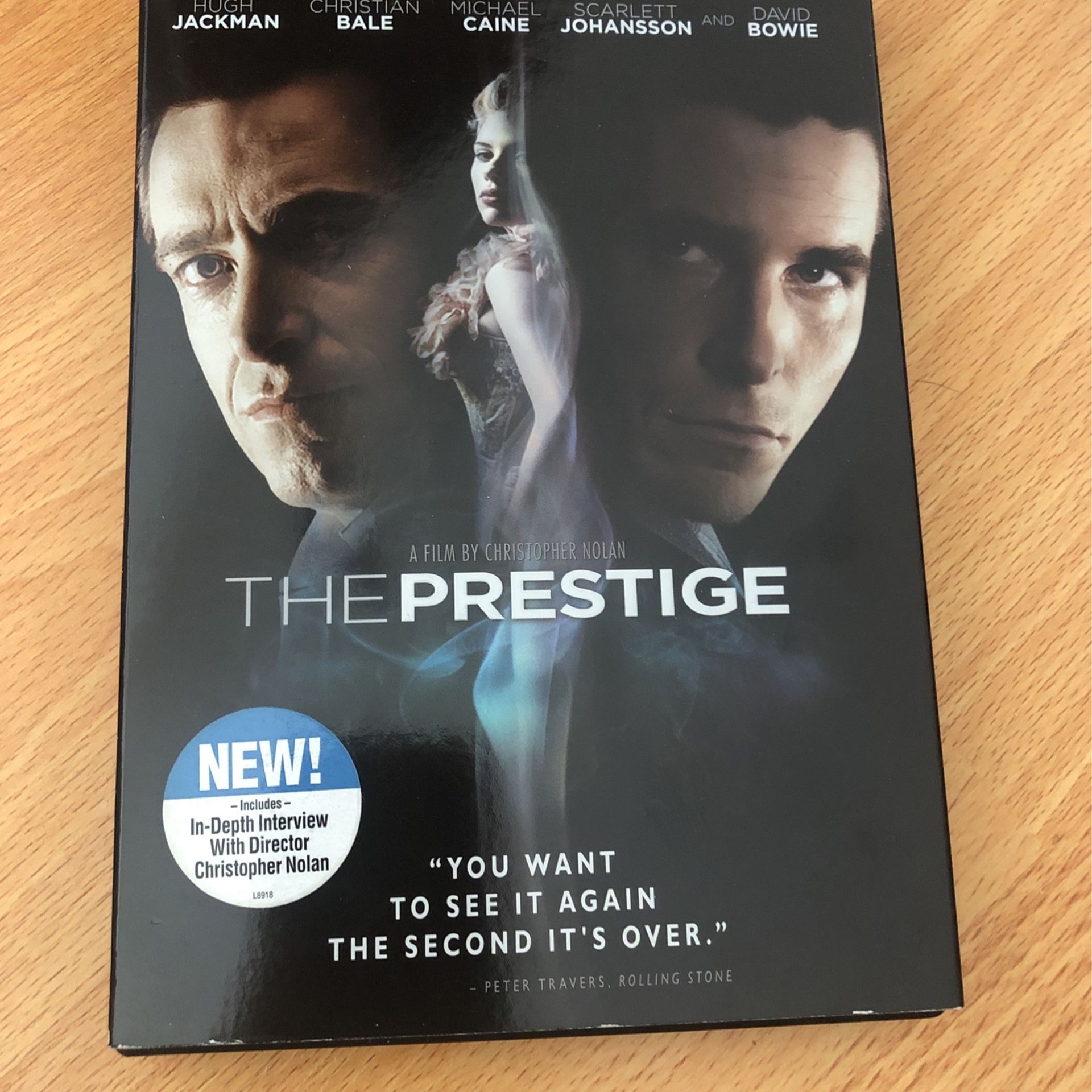 The Prestige movie Dvd