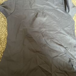 Womens Greys Anatomy Scrub Top Grey XS