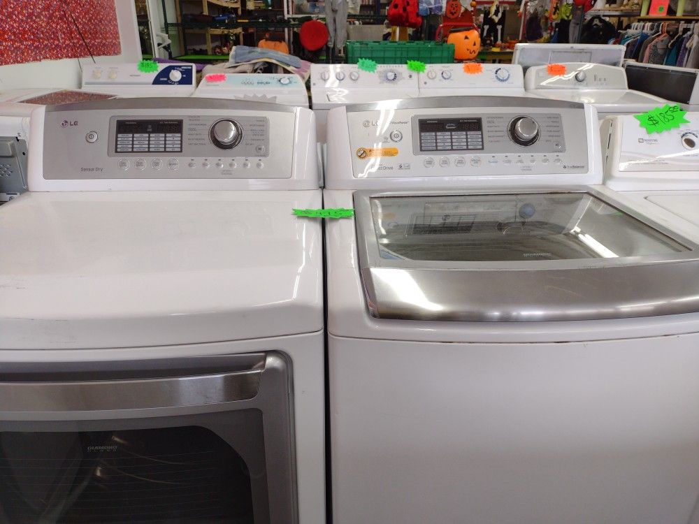 LG Washer And Dryer Set White 