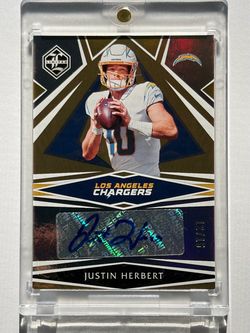 Justin Herbert Panini Limited Auto Card 12/15