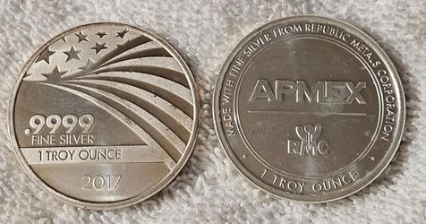 (10) 1 oz APMEX / RMC Co-Branded Silver Rounds (.9999 Fine)
